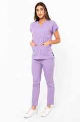 Lila Doktor Hemşire Üniforması