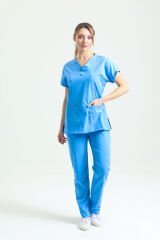 Mavi Doktor Hemşire Üniforması