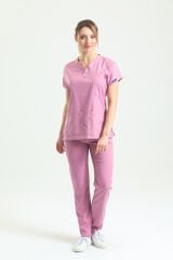 Gül Kurusu Doktor Hemşire Üniforması