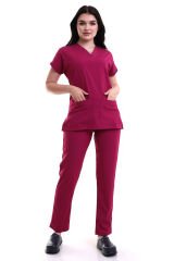 Fuşya Doktor Hemşire Üniforması