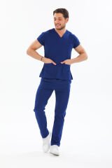 Saks Mavi Doktor Hemşire Üniforması